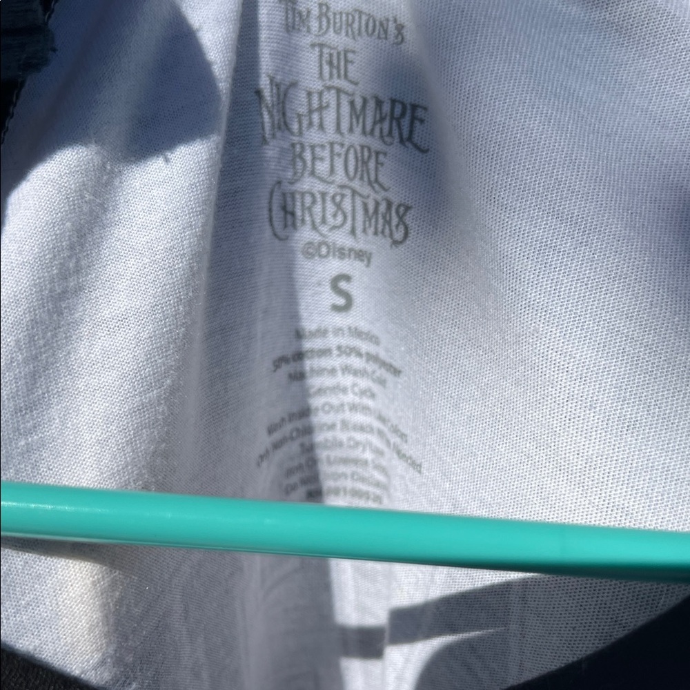 Disney Black and White Nightmare Before Christmas Shirt - Picture 2 of 3